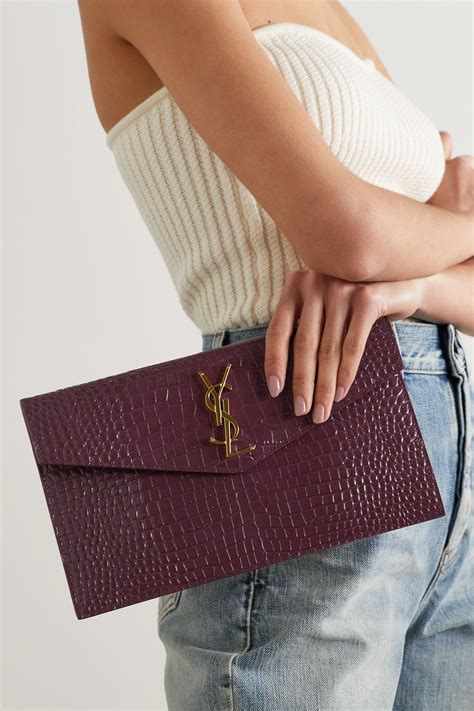 ysl red uptown pouch|YSL uptown pouch sale.